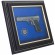 Подарунковий настінний колаж пістолет ТТ і емблема СБУ