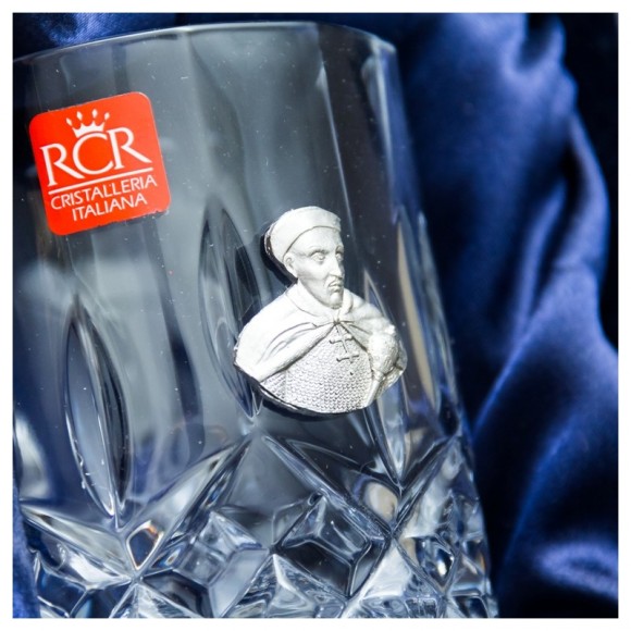 Набір булава + 3 склянки для віскі "Козацькому роду нема переводу"