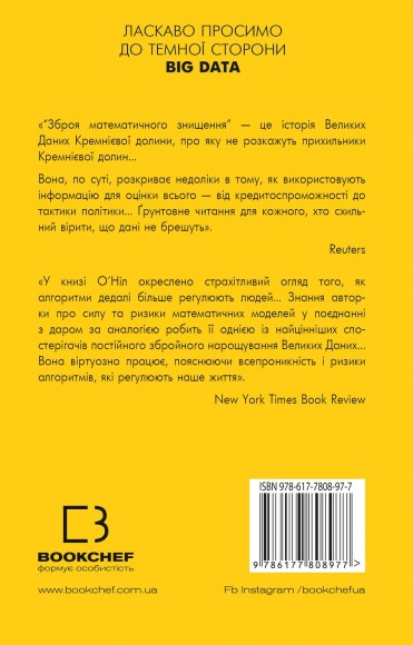 BIG DATA. Зброя математичного знищення. Як великі дані збільшують нерівність і загрожують демократії