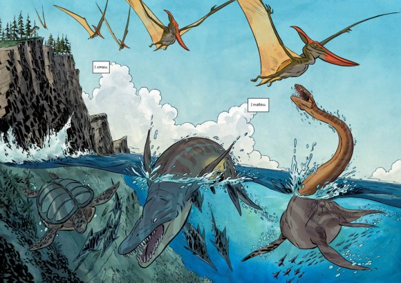 Наука в коміксах. Динозаври: пір’я та скам’янілості