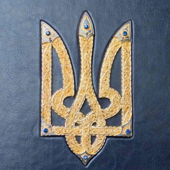 Набір графин + 4 склянки для віскі "Тризуб"