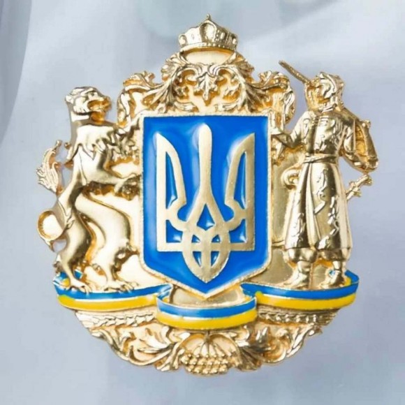 Набір графин + 4 склянки для віскі "Тризуб"