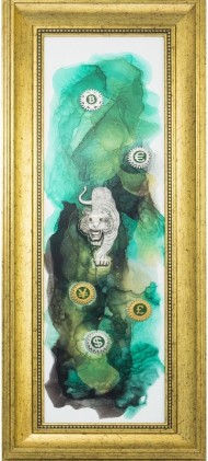 Авторське панно "Грошовий тигр" Авторське панно