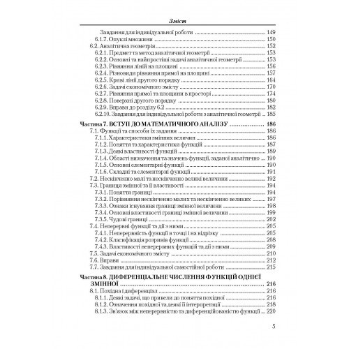 Вища математика для економістів