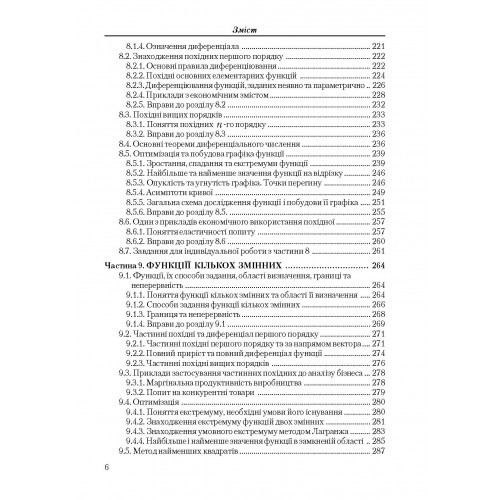 Вища математика для економістів