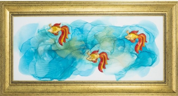 Авторське панно "Золоті рибки" Авторське панно "Золоті рибки"