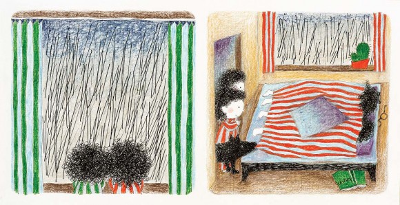 Кучеряві думають, що робити в дощ Кучеряві думають, що робити в дощ