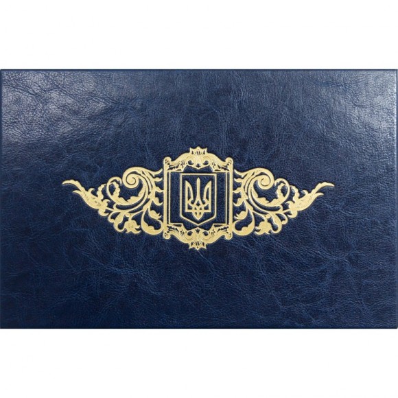 Набір з 2-х склянок для віскі "Герб України" Набір з 2-х склянок для віскі "Герб України"