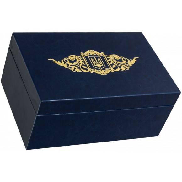 Набір з 2-х склянок для віскі "Герб України" Набір з 2-х склянок для віскі "Герб України"