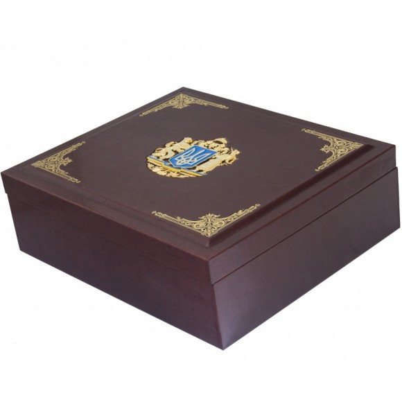 Набір графин + 6 склянок для віскі "Герб Львова та Тризуб" Набір графин + 6 склянок для віскі "Герб Львова та Тризуб"