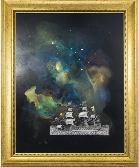 Авторское панно "В космос под парусом"