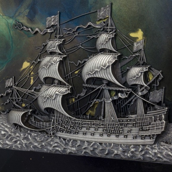 Авторское панно "В космос под парусом"