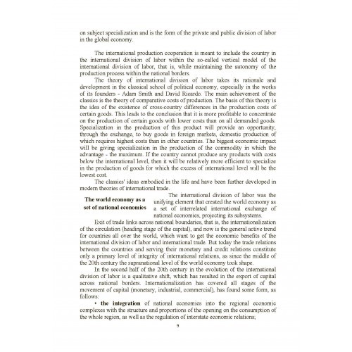 World Economy and Internetinal Economic Relations. Training manual World Economy and Internetinal Economic Relations. Training manual