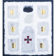 Набір графин + 6 склянок для віскі "ЗСУ" Набір графин + 6 склянок для віскі