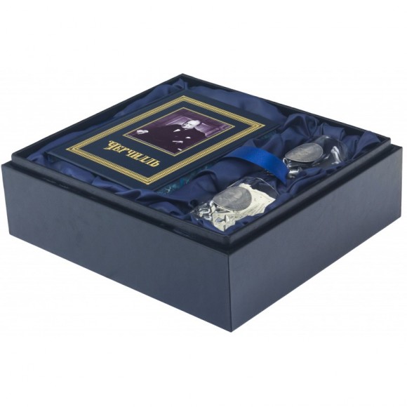 Набор из 2-х стаканов для виски + книга "Черчилль" Набор из 2-х стаканов для виски + книга "Черчилль"