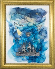 Авторское панно "Знаки зодиака с кораблём" Авторское панно "Знаки зодиака с кораблём"