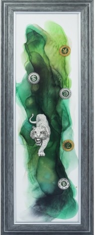 Авторське панно "Грошовий тигр" Авторське панно