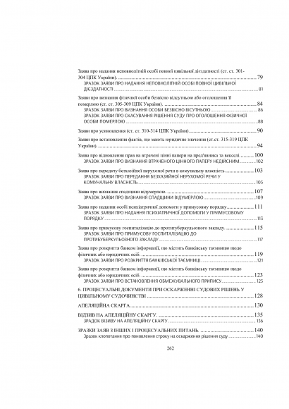Зразки процесуальних документів у цивільному судочинстві: заяви, скарги, клопотання, відзови