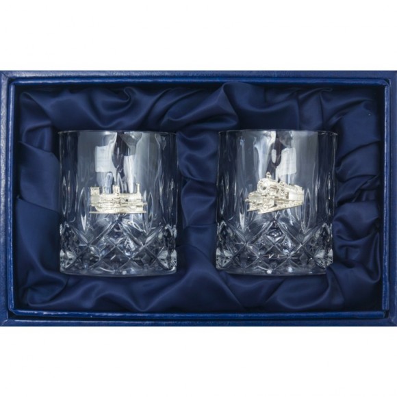 Набір з 2-х склянок для віскі "Залізничний" Набір з 2-х склянок для віскі "Залізничний"