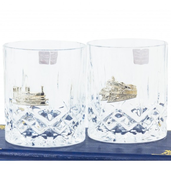 Набір з 2-х склянок для віскі "Залізничний" Набір з 2-х склянок для віскі "Залізничний"
