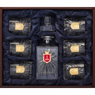 Набір графин + 6 склянок для віскі 