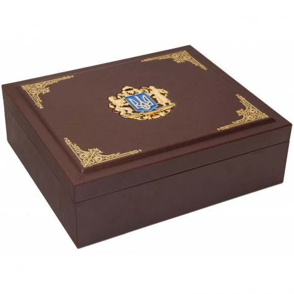 Набір графин + 6 склянок для віскі "Герб Одеси та Тризуб" Набір графин + 6 склянок для віскі "Герб Одеси та Тризуб"