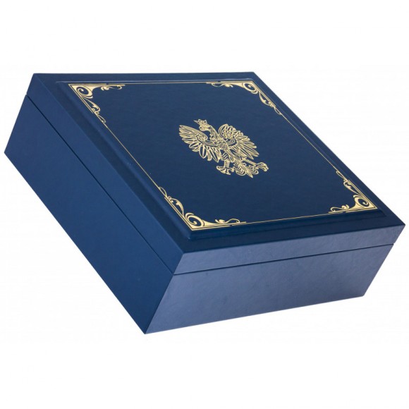 Набір графин + 4 склянки для віскі "Герб Польщі" Набір графин + 4 склянки для віскі "Герб Польщі"