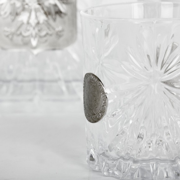 Набір графин + 4 склянки для віскі "Герб Польщі" Набір графин + 4 склянки для віскі "Герб Польщі"