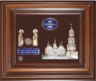 Коллаж "Киево-Печерская Лавра со святыми Антонием и Феодосием"