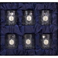 Набір з 6 склянок для віскі "Тризуб" Набір з 6 склянок для віскі