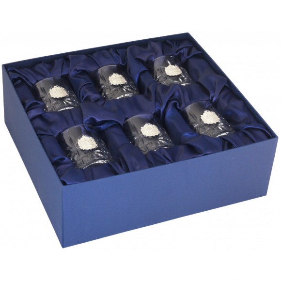 Набір з 6 склянок для віскі "Тризуб" Набір з 6 склянок для віскі "Тризуб"