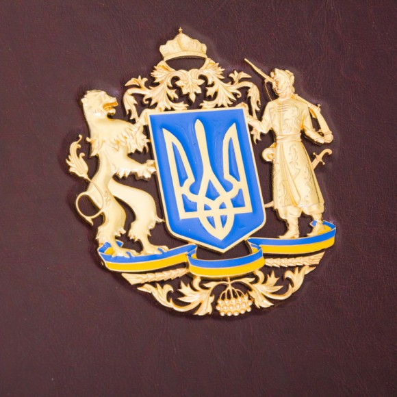 Набор графин + 6 стаканов для виски "Тризуб"