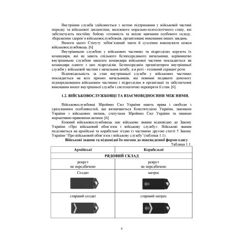 Загальновійськова підготовка: навчальний посібник Загальновійськова підготовка: навчальний посібник