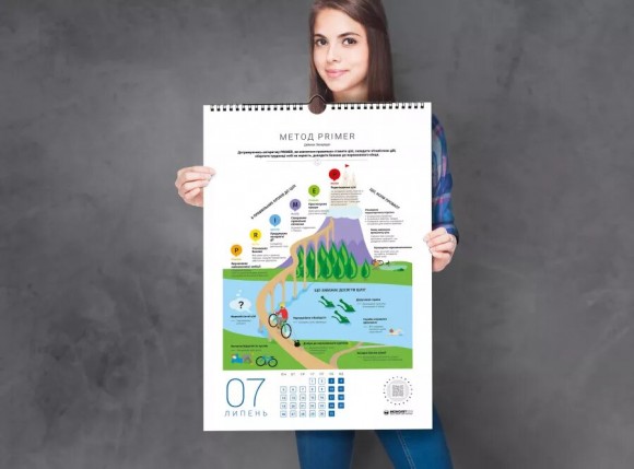 Розумний настінний календар на 2021 рік «Ціль! Як визначати і досягати» Розумний настінний календар на 2021 рік «Ціль! Як визначати і досягати»