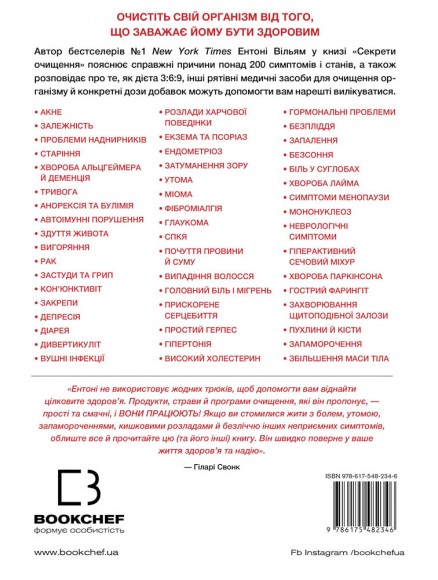 Секрети очищення. Що допоможе позбутися тривоги, депресії, акне, екземи, мігрені та проблем із кишківником Секрети очищення. Що допоможе позбутися тривоги, депресії, акне, екземи, мігрені та проблем із кишківником