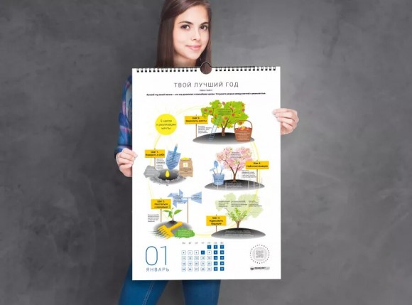 Умный настенный календарь на 2021 год «Цель! Как определять и достигать» Умный настенный календарь на 2021 год «Цель! Как определять и достигать»