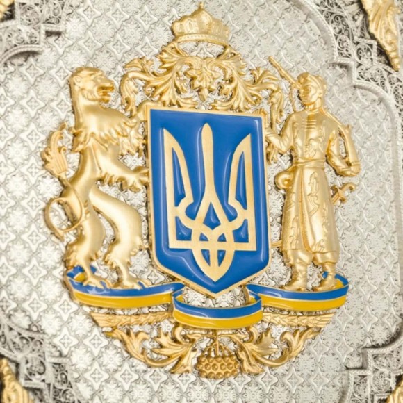 Набор графин + 3 стопки для водки "Козацькому роду нема переводу"