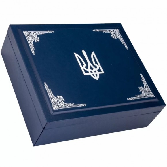 Набор графин + 6 стаканов для виски "Тризуб" Набор графин + 6 стаканов для виски "Тризуб"