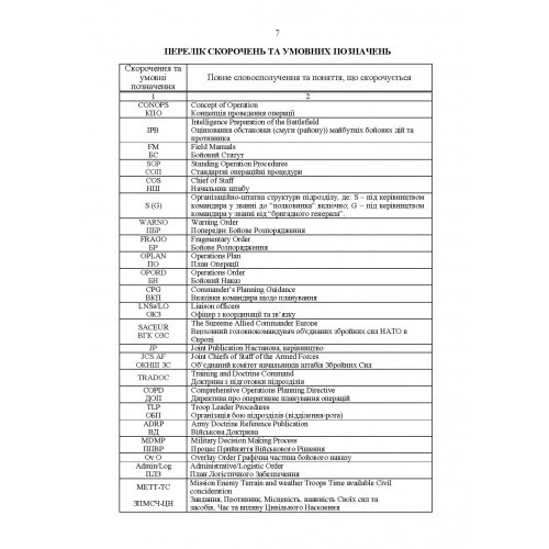 Методичні рекомендації з планування та організації бою за стандартами НАТО (штаб бригади (батальйону) та їм рівних) Методичні рекомендації з планування та організації бою за стандартами НАТО (штаб бригади (батальйону) та їм рівних)