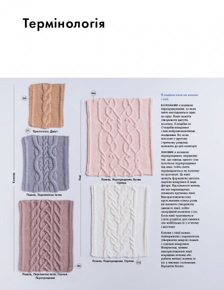 Енциклопедія візерунків. Коси, джгути, арани. Плетіння спицями Енциклопедія візерунків. Коси, джгути, арани. Плетіння спицями