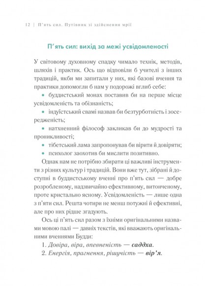 П’ять сил. Путівник зі здійснення мрії П’ять сил. Путівник зі здійснення мрії
