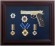 Подарунковий настінний колаж пістолет Форт з нагородами