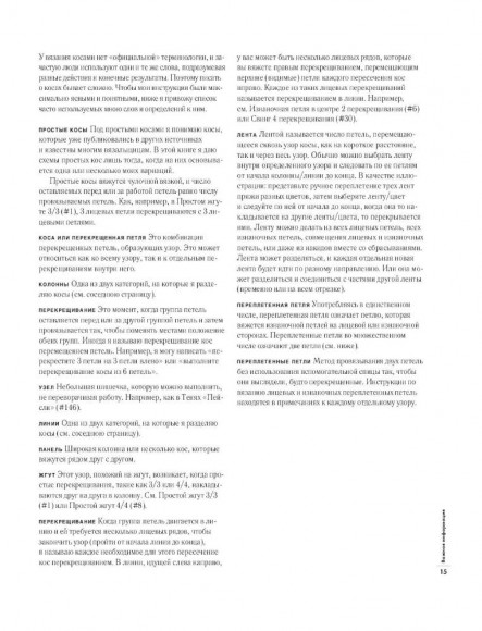 Энциклопедия узоров. Косы, жгуты, араны. Вязание на спицах