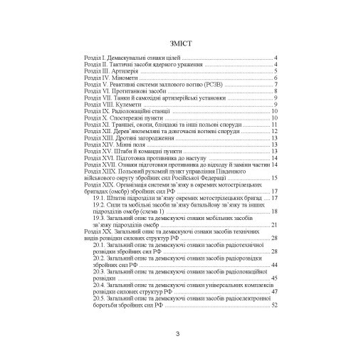 Демаскуючі ознаки цілей. Методичний посібник Демаскуючі ознаки цілей. Методичний посібник