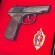 Подарочный коллаж на стену пистолет Макарова и эмблема БКОЗ СБУ
