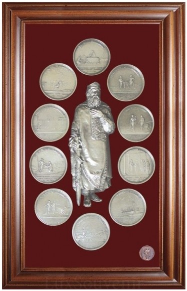 Колаж "Медалі на князювання Великого князя Володимира"