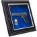 Подарочный коллаж на стену пистолет ТТ и эмблема Национальной гвардии Украины
