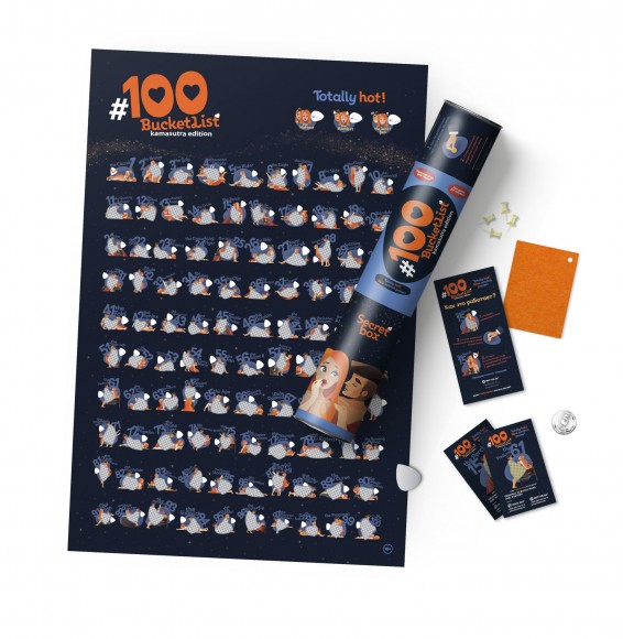 Скретч-постер #100дел Kamasutra Edition Скретч-постер #100дел Kamasutra Edition
