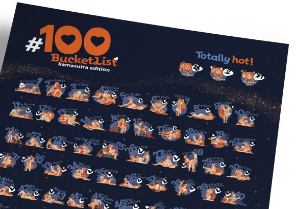Скретч-постер #100дел Kamasutra Edition Скретч-постер #100дел Kamasutra Edition