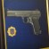 Подарочный коллаж на стену пистолет ТТ и эмблема МВС